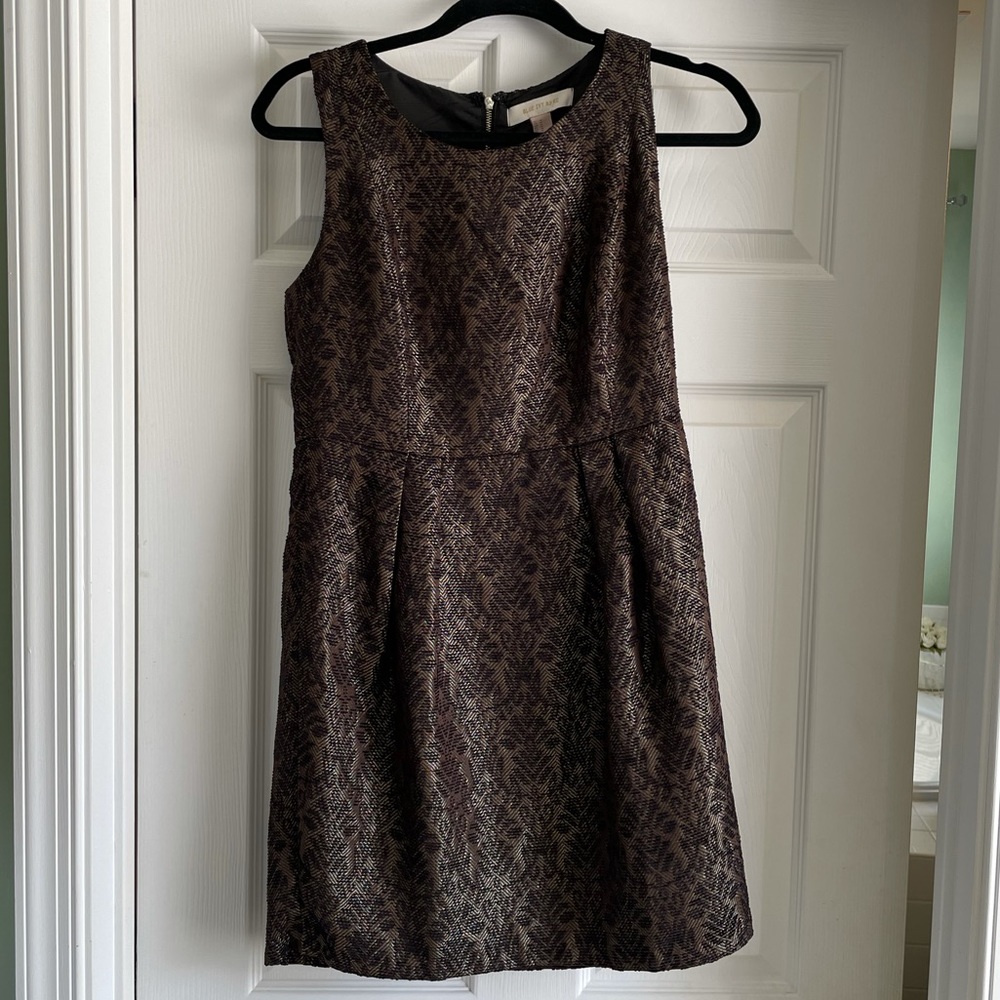 Blue Ivy by KC beige and black cocktail dress